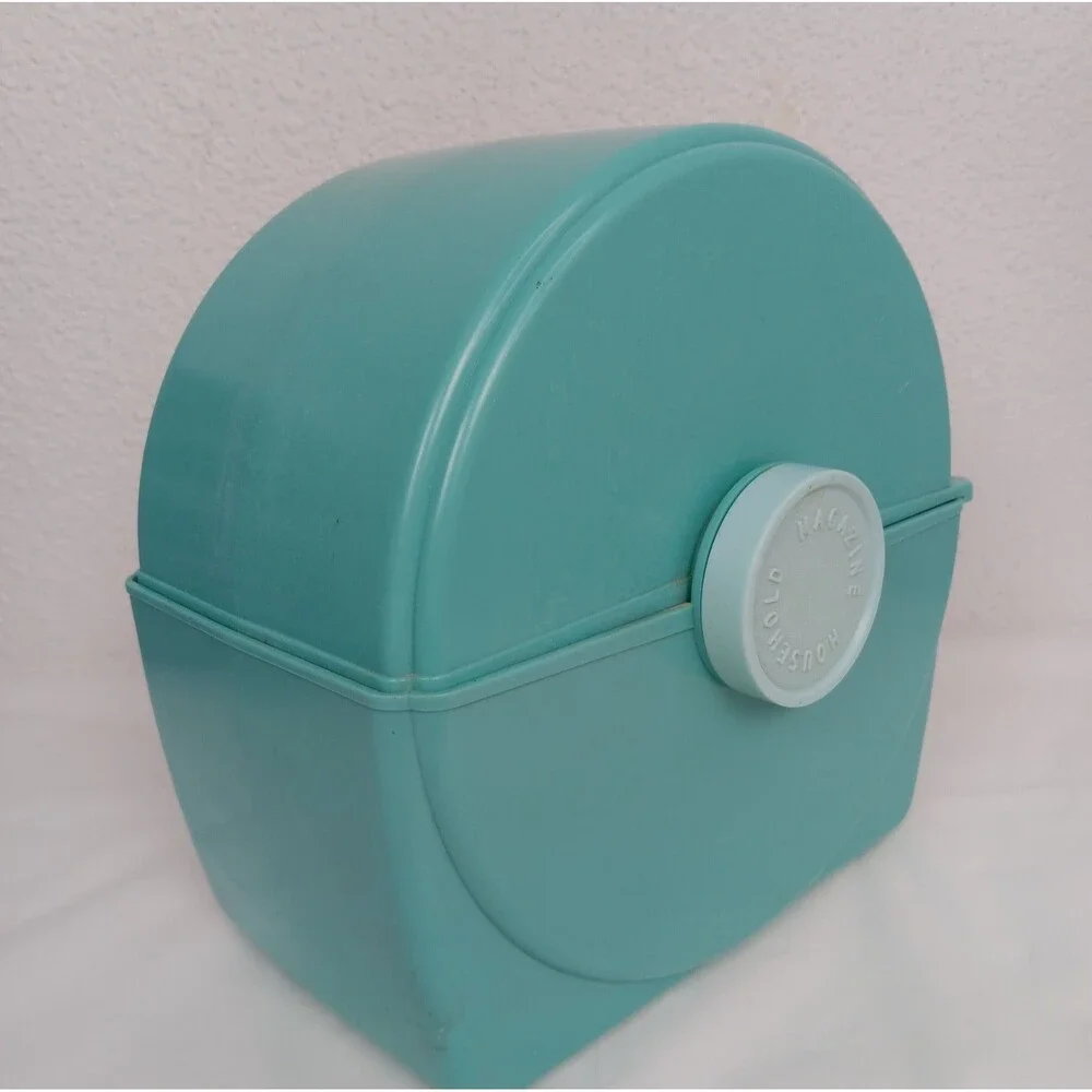 Vintage Household Hi-Speed Cookbook 1956 Rolodex Turn Style Recipe Turquois